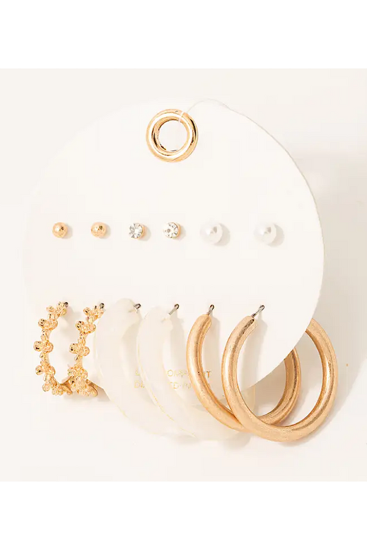 Multi Hoop Earrings Set