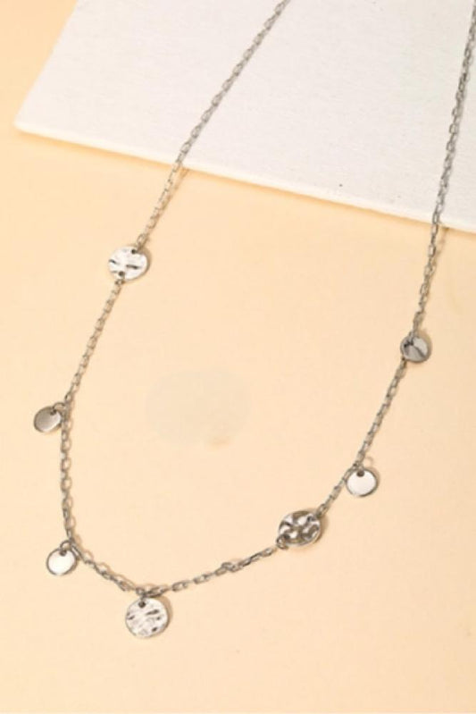 Chain Link Coin Station Necklace Set